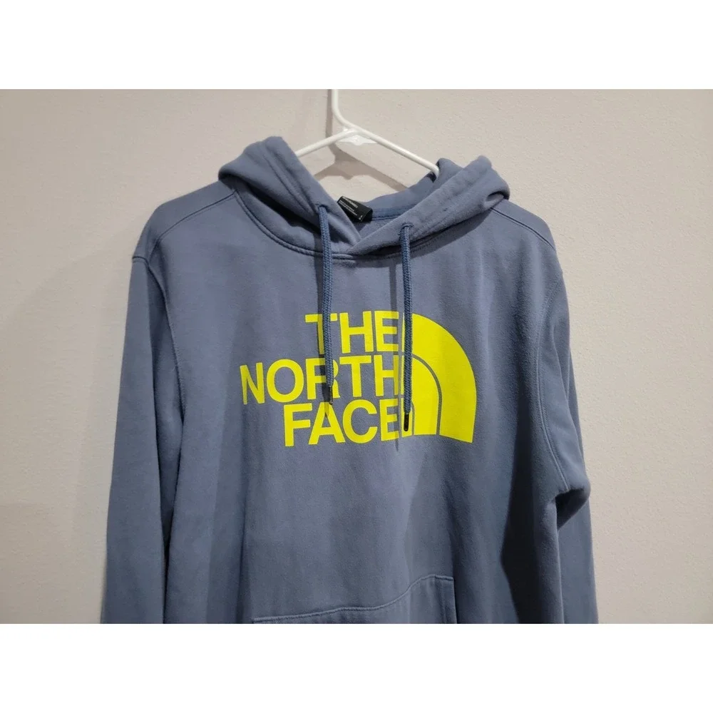 The North Face Men's Half Dome Hoodie Men's L Blue Yellow‎ Pullover